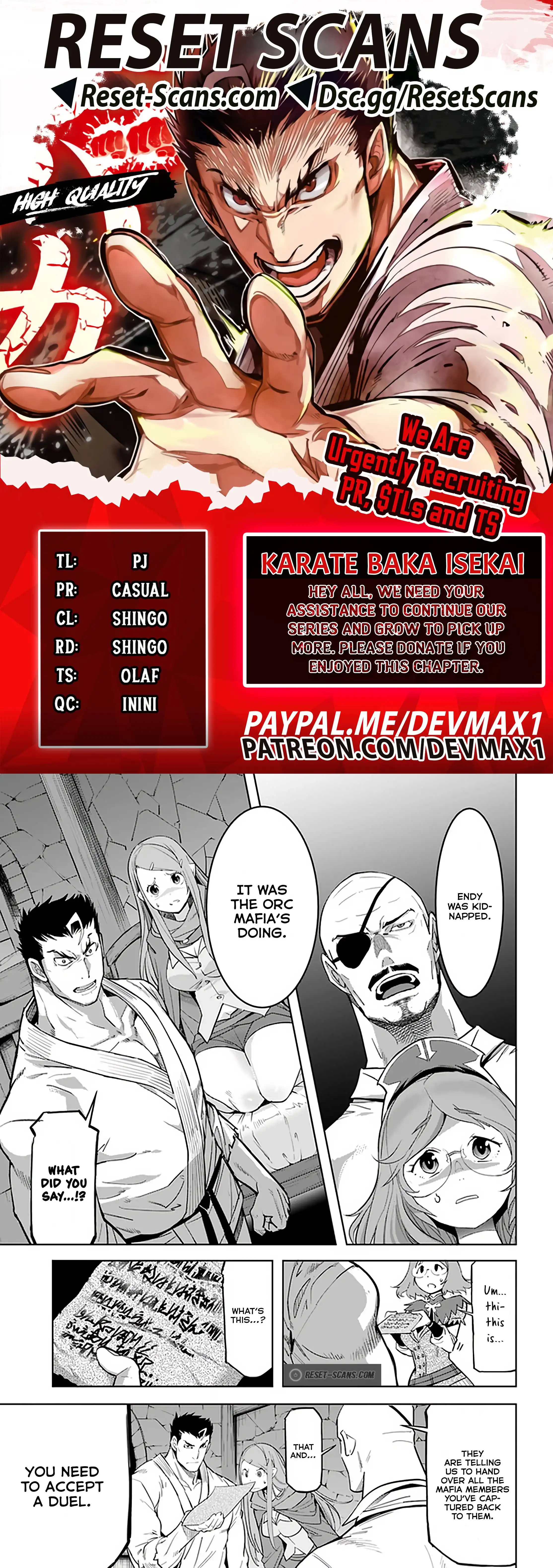 Karate Baka Isekai Chapter 18.1 1